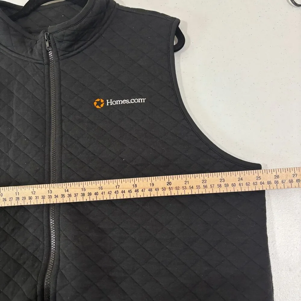 Marine Layer Corbet Quilted Vest Men XL Black Full Zip Outdoors Preppy Cabincore
